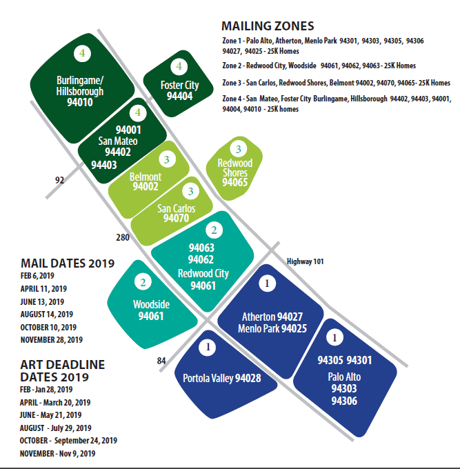 Advertiser Booklet Mailing Map