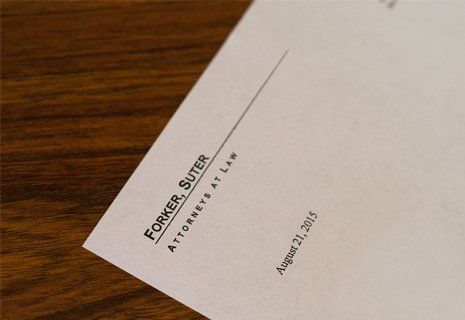 Lawyer — Forker, Suter Written on Paper in Hutchinson, KS Lawyer — Forker, Suter Written on Paper in Hutchinson, KS