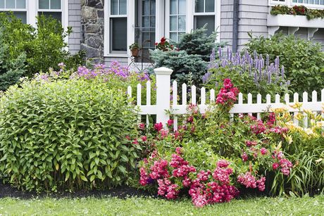 Garden and White Picket Fence — Hartford, CT — Frank Pappa & Sons, Inc