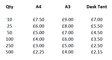 Personalised Calendar Prices
