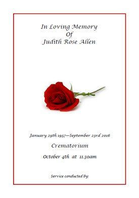 Red Rose Template