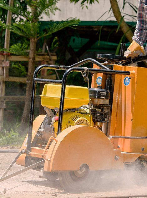 Small Equipment — Workers use Road Cutters Engine Benzen in Canastota, NY Small Equipment — Workers use Road Cutters Engine Benzen in Canastota, NY