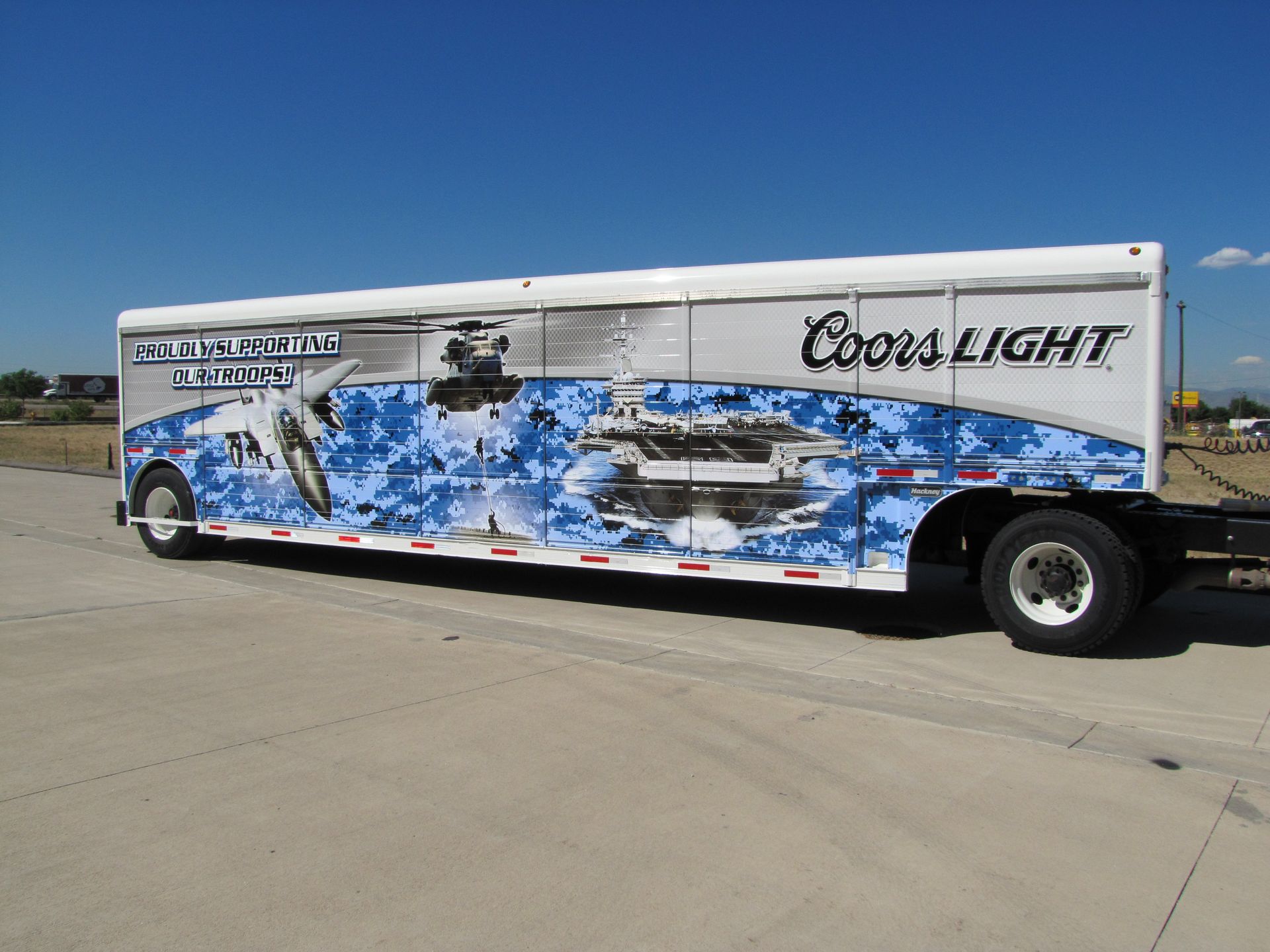 Coors Light Bay Trailers Wrap in Golden Colorado