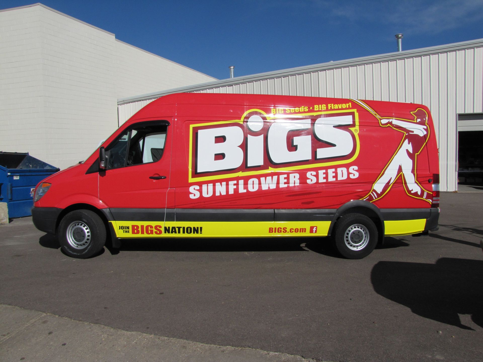 Bigs sunflower seeds Ford Transit van Full Wrap in Denver, Colorado 