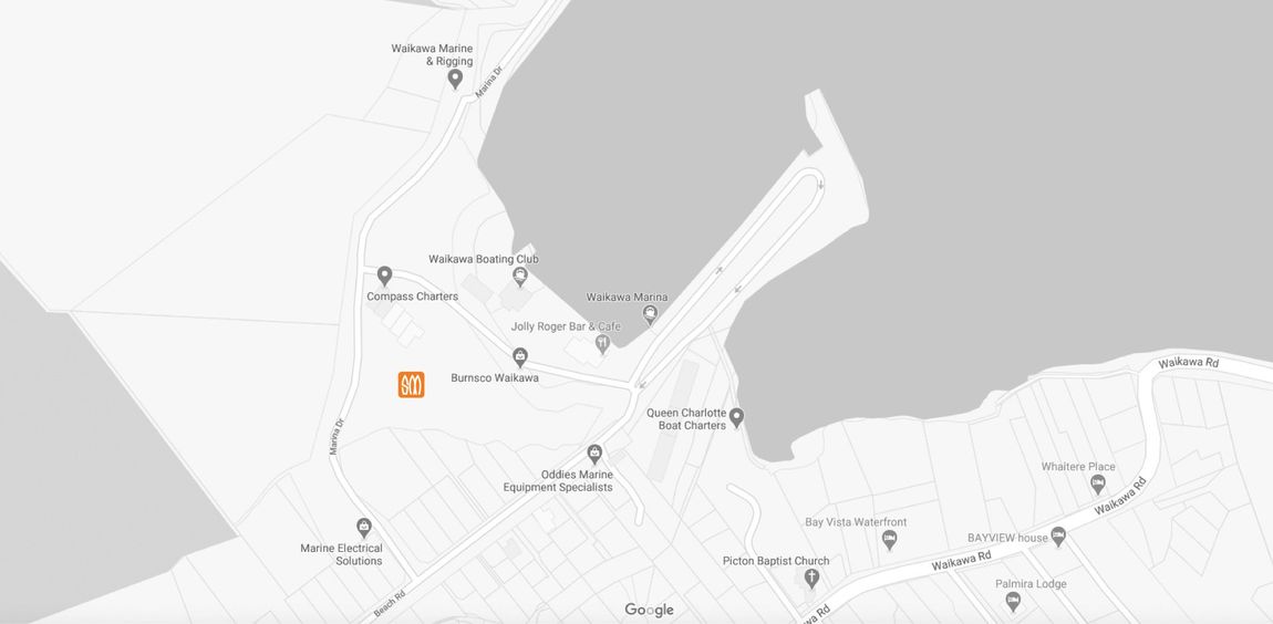 Sounds Marine location map