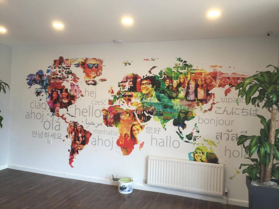 world map decoration