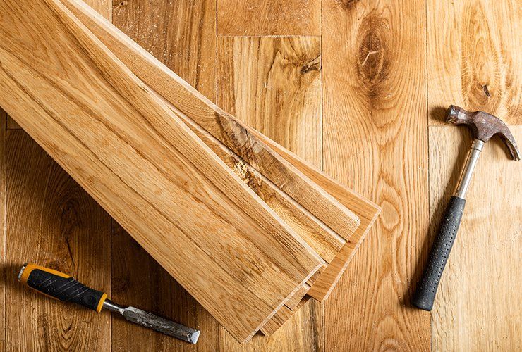 Hardwood, Hammer and Chisel — Odessa, TX — Crenshaw Flooring Hardwood, Hammer and Chisel — Odessa, TX — Crenshaw Flooring