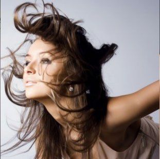 Beautiful lady with long hair 3