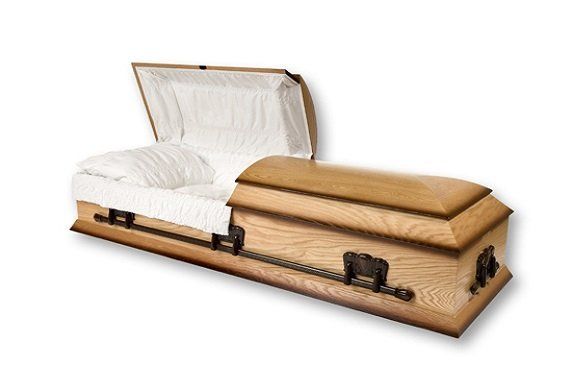 funeral wood casket
