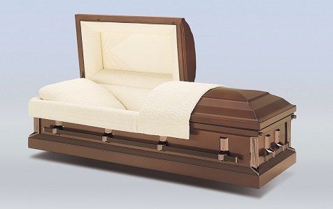 bronze casket