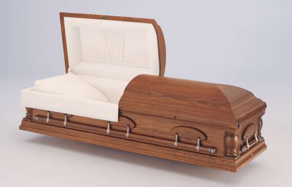 wood pecan casket