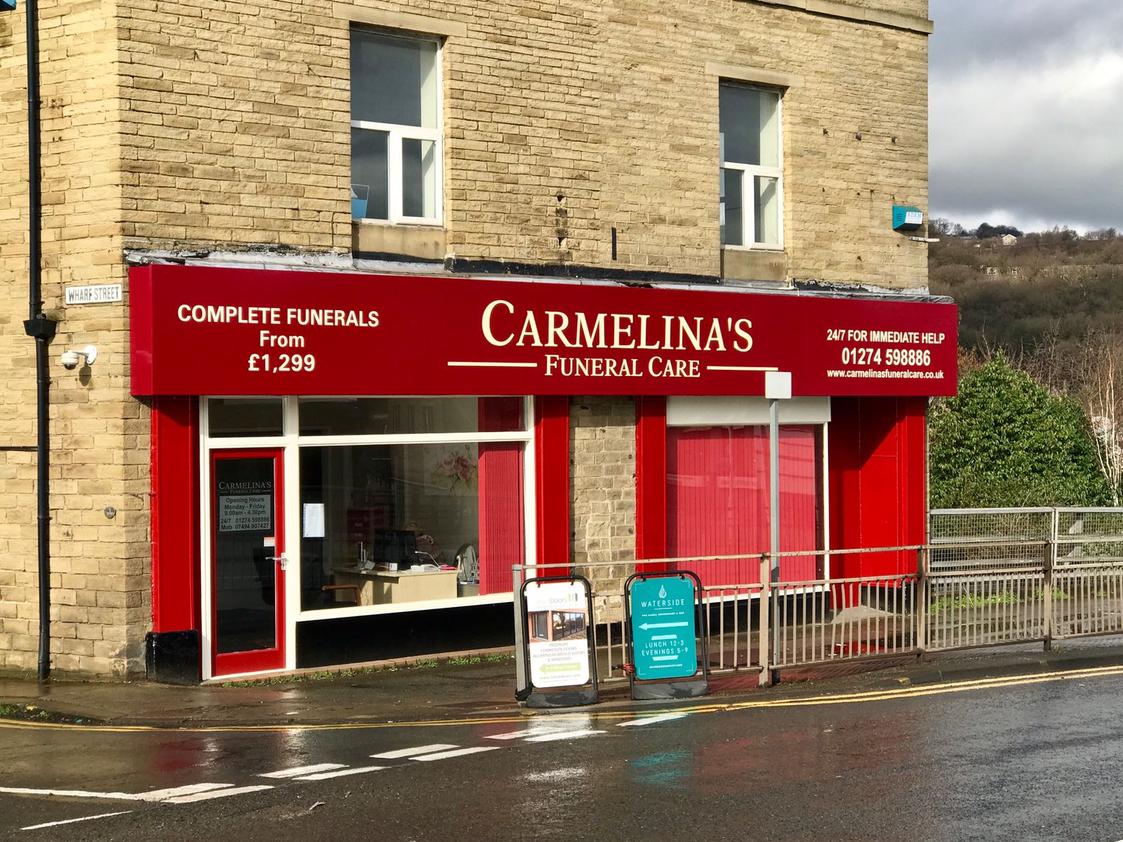 Carmelina's funerals in Shipley, Baildon, Bradford, Keighley, Ilkley, Skipton, Leeds, Halifax, and West Yorkshire area.