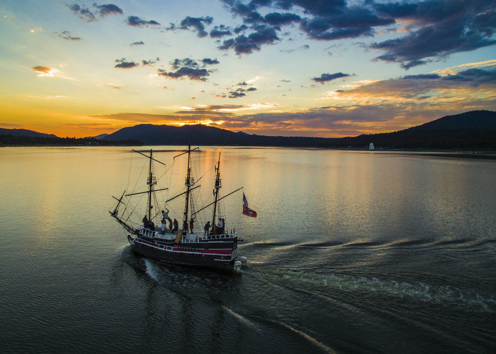 Pirate ship on big bear lake