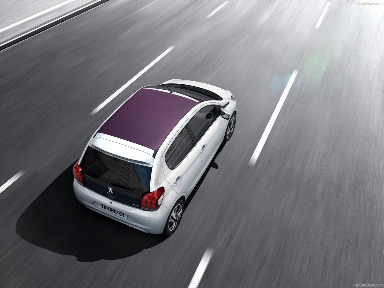 Peugeot 108 bovenaanzicht
