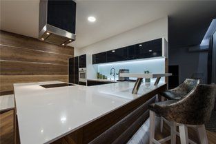 Stone Countertops — Modern Kitchen with Counter Top in Seattle, WA Stone Countertops — Modern Kitchen with Counter Top in Seattle, WA