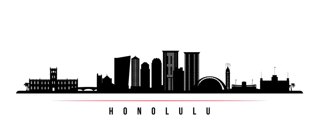 Oahu, Honolulu skyline