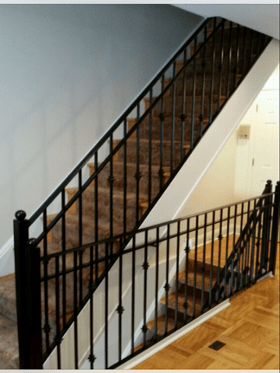 Anvil Iron Works — Stairwell Iron Hand Rail in Sicklerville NJ