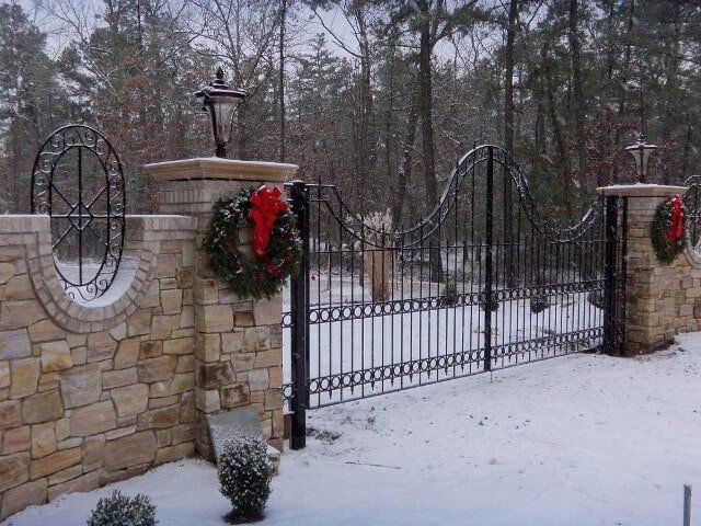Anvil Iron Works — Gate in Winter in Sicklerville, NJ
