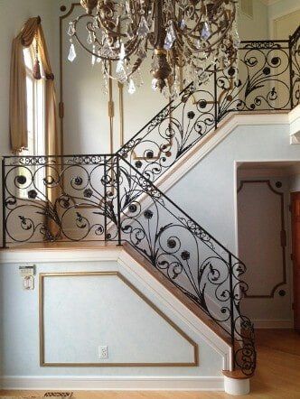 Ornamental Iron Works — Stairs with Metal Railings in Sicklerville, NJ Ornamental Iron Works — Stairs with Metal Railings in Sicklerville, NJ
