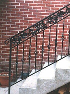 Anvil Iron Works — Stairway Brick Wall in Sicklerville NJ