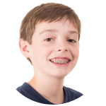 kid with braces