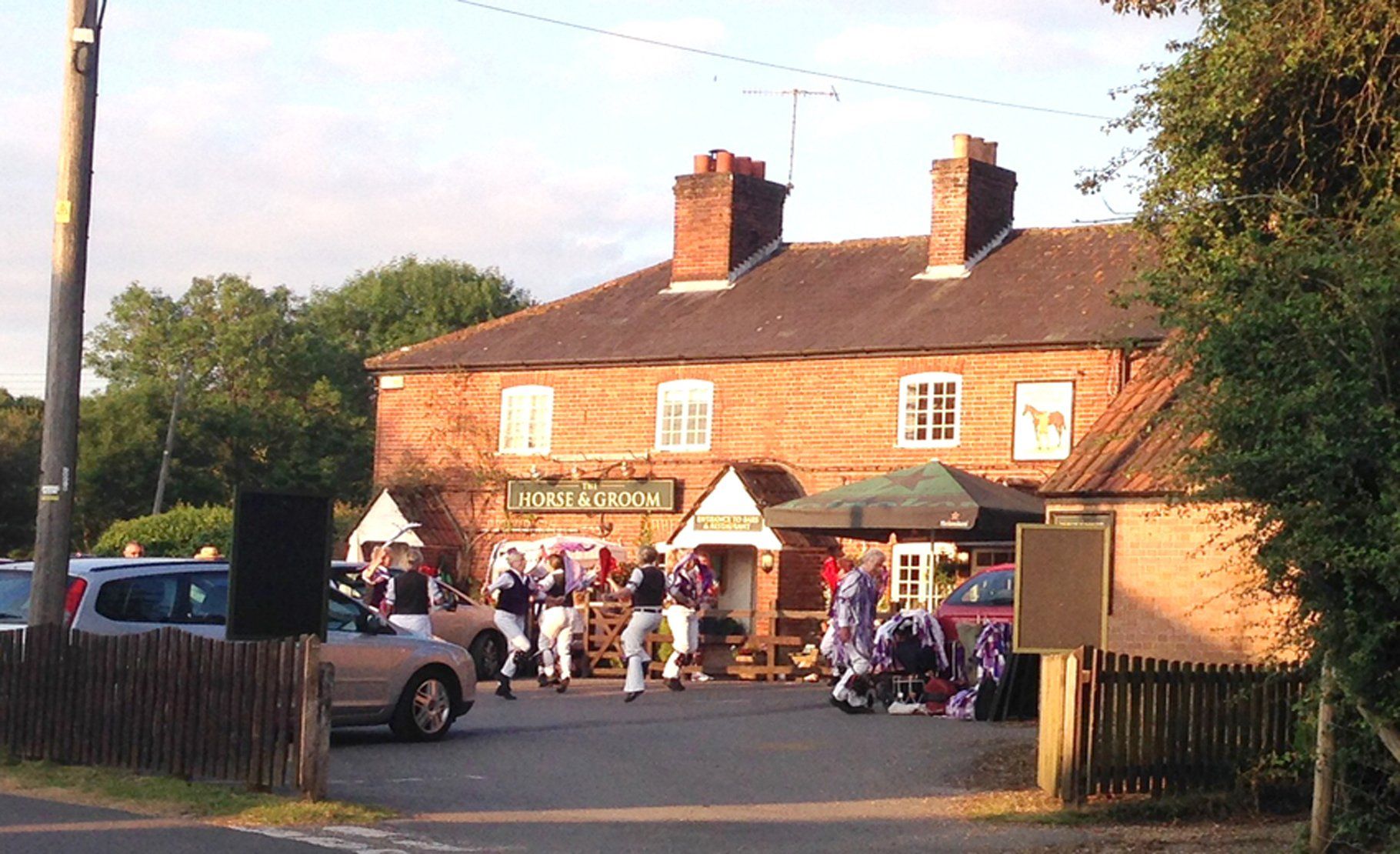 Horse and groom