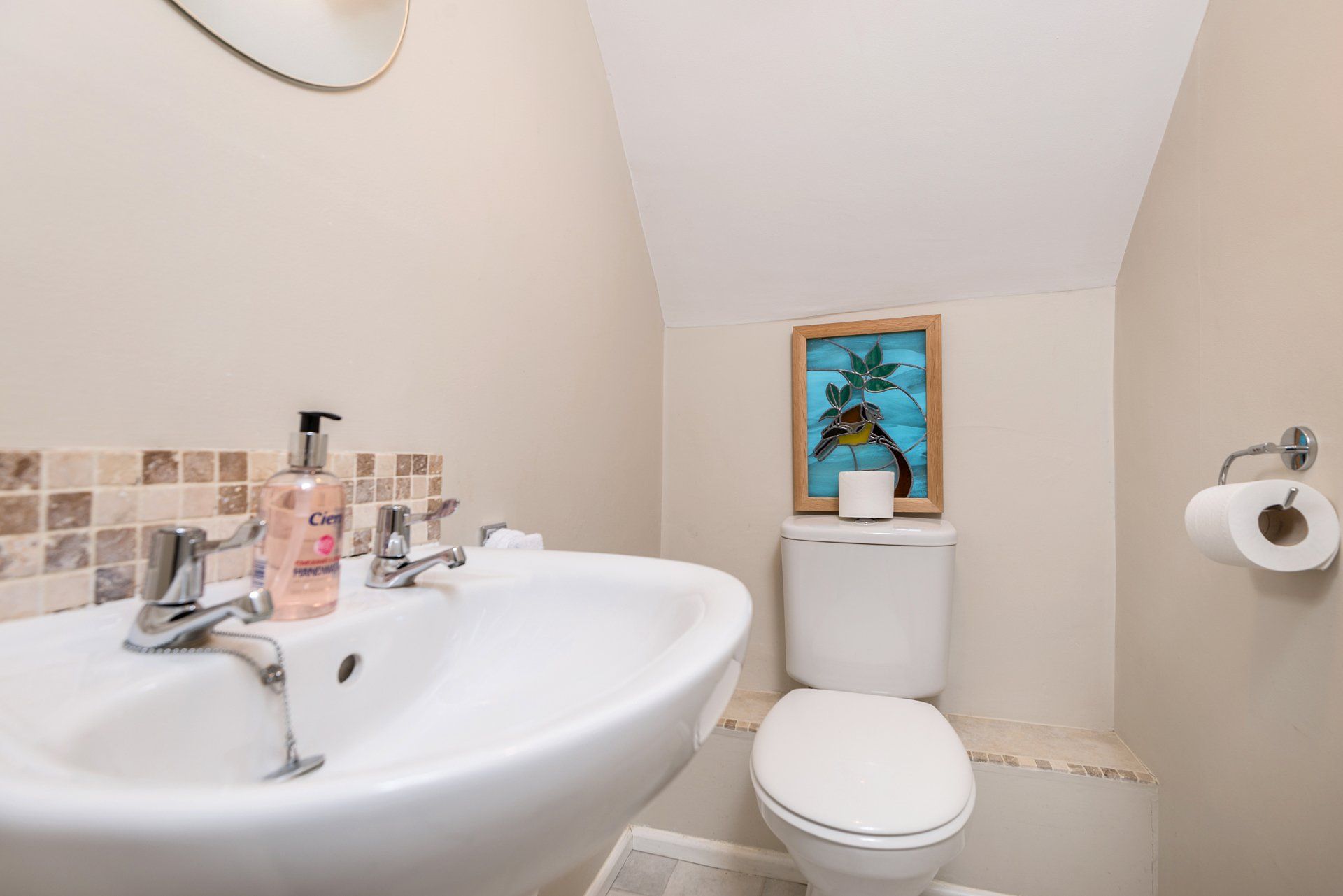 Handy seprate toilet in holiday home in the New Forest
