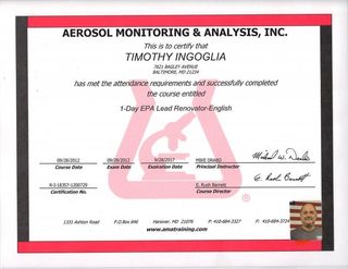 Baltimore Precision Door, Inc. Certification — Garage Doors in Baltimore, MD