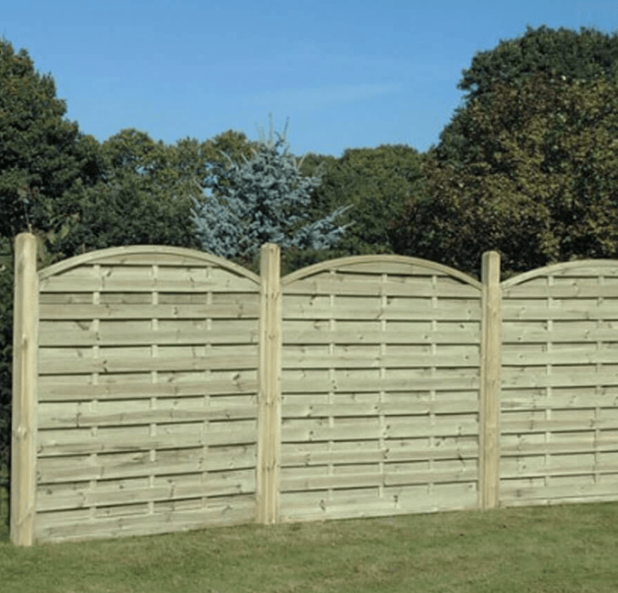 Arched Horizontal Fence Panel repair and new installation