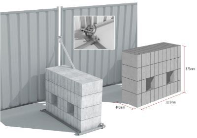 Kentledge blocks (ballast blocks)