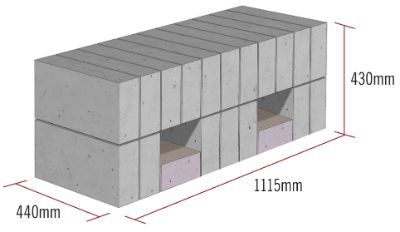 Kentledge blocks (ballast blocks)