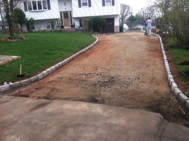 Driveway in Progress, Asphalt Paving