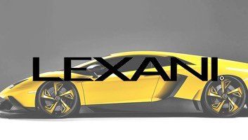 Yellow Lexani Lamborghini with black text overlay.