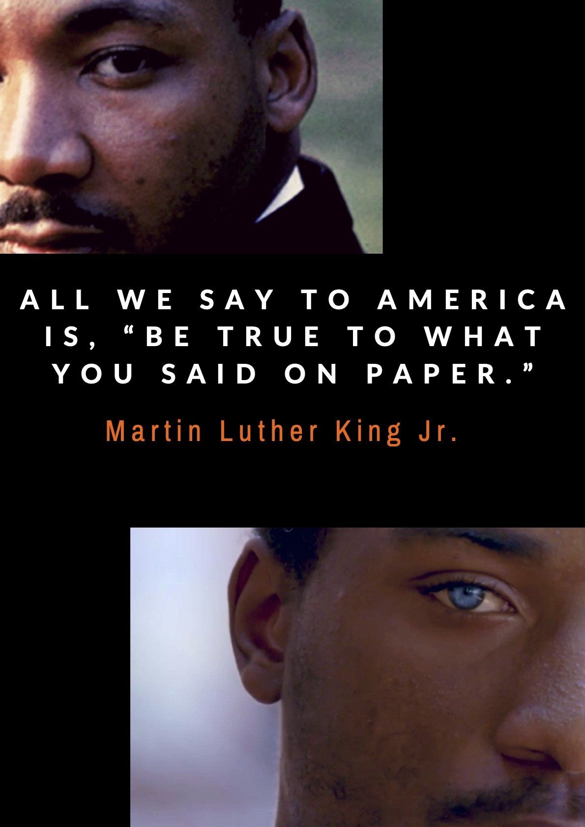 martin luther king jr. wrote a book called all we say to america is be true to what you said on paper