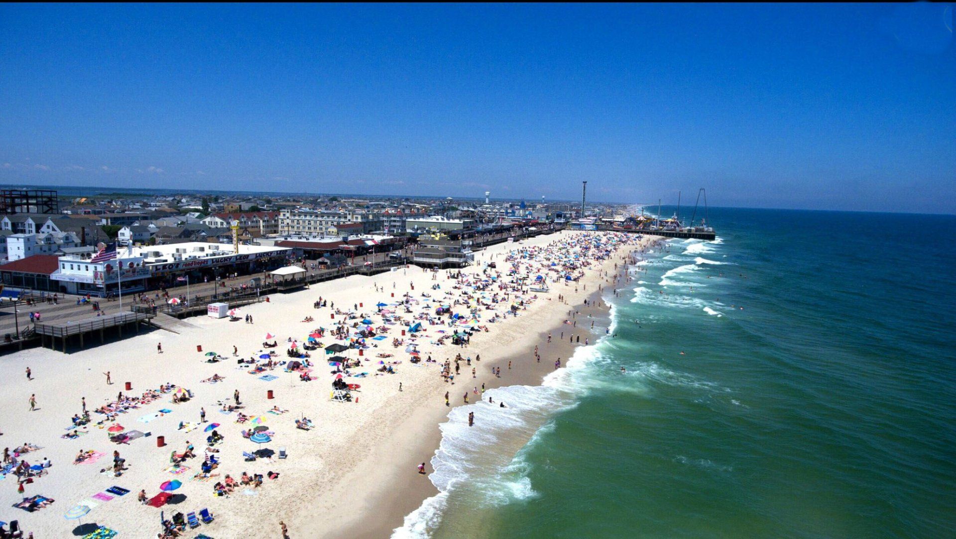 aerial beach view