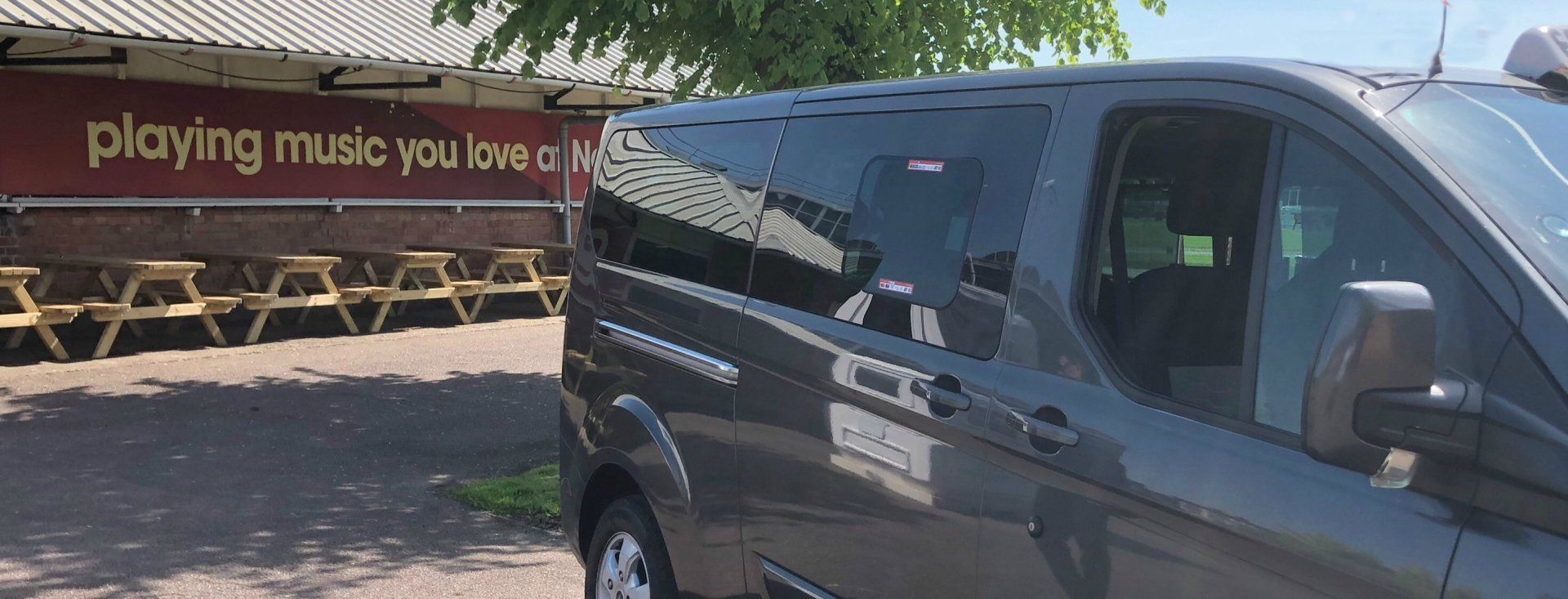 side view of minibus