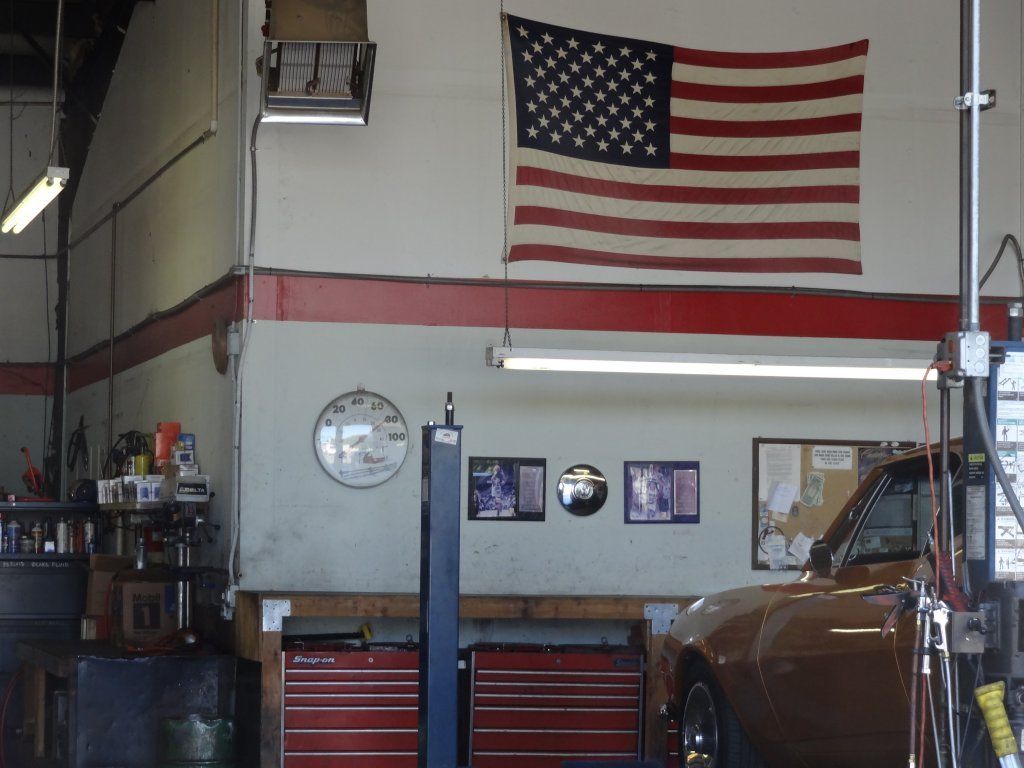 American Flag on Wall — Orangevale, CA — Steve's Small Car Repair