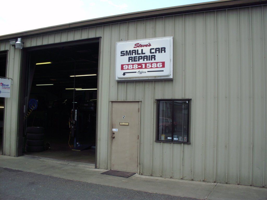 White Car Repair Sign — Orangevale, CA — Steve's Small Car Repair