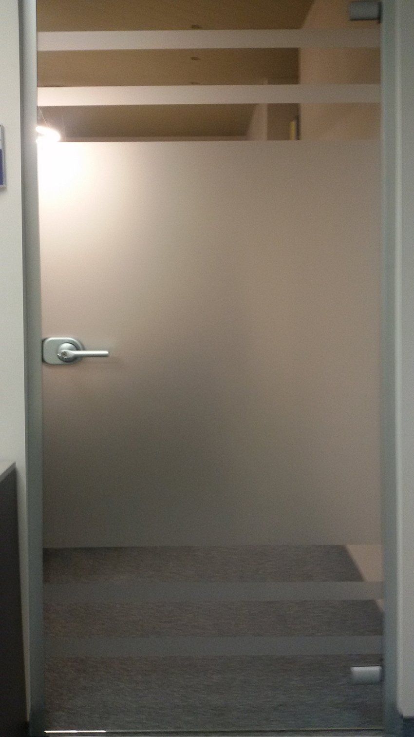 vetrofania per interno ufficio
