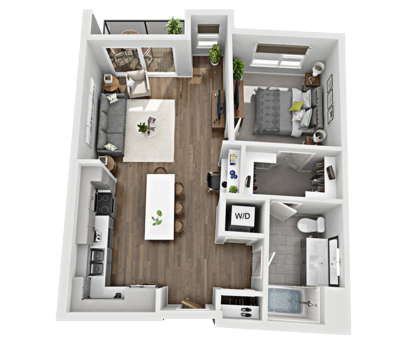1B - C Floor Plan