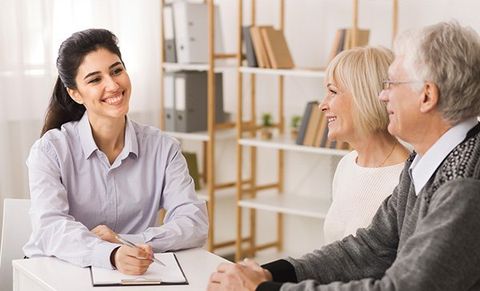 Pennsylvania — Retired Old Couple With Financial Consultant in Norristown, PA Pennsylvania — Retired Old Couple With Financial Consultant in Norristown, PA