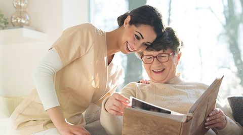 Blue Bell — Caregiver and Senior Woman in Norristown, PA Blue Bell — Caregiver and Senior Woman in Norristown, PA