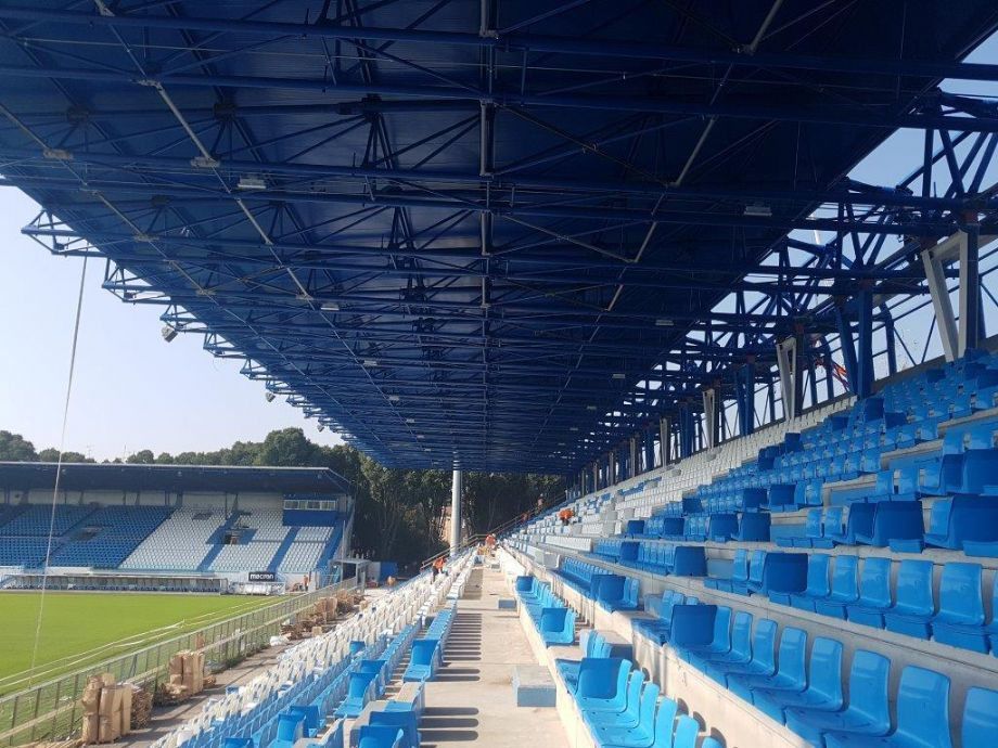 La tribuna dello stadio Paolo Mazza di Ferrara
