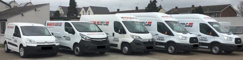 Various sized vans for rental local-self-drive-van-rental-essex-romford-thurrock-grays-lakeside-grays-ockendon-dagenham-barking-ilford