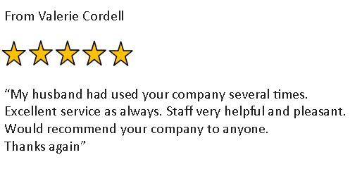 car, van rental review from Valerie Cordell