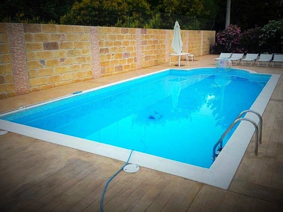 piscina in acciaio rettangolare