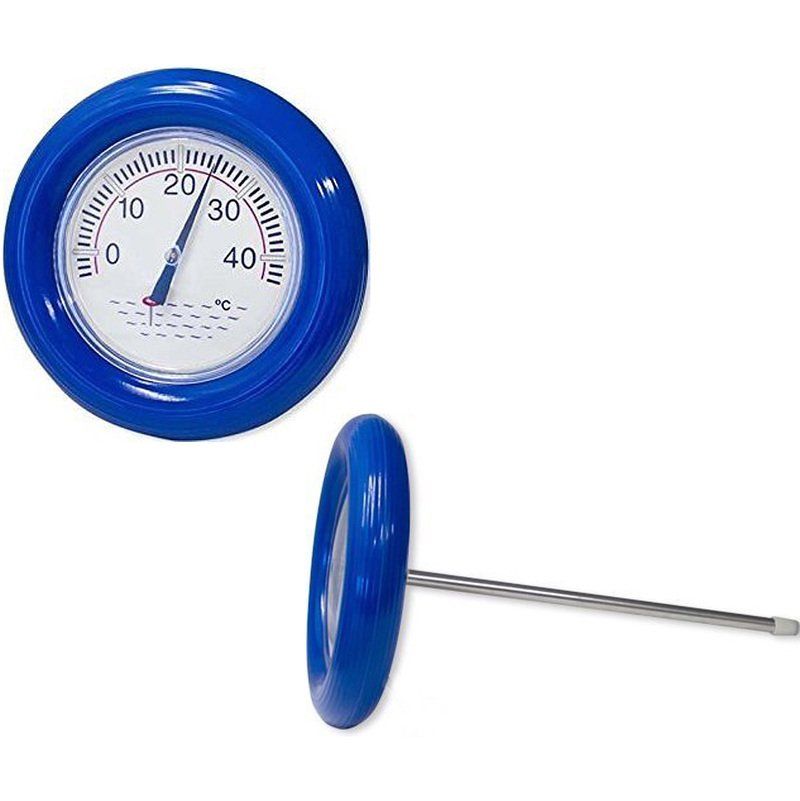 Termometro galleggiante con anello azzurro