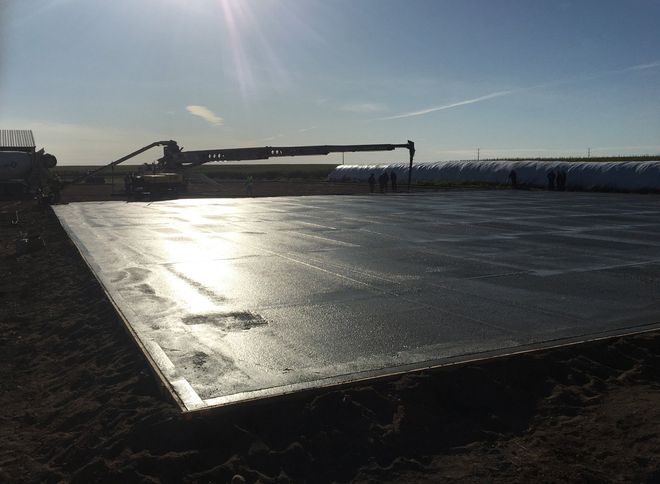 Silage Pad Slab — Watertown, SD — B & E Concrete
