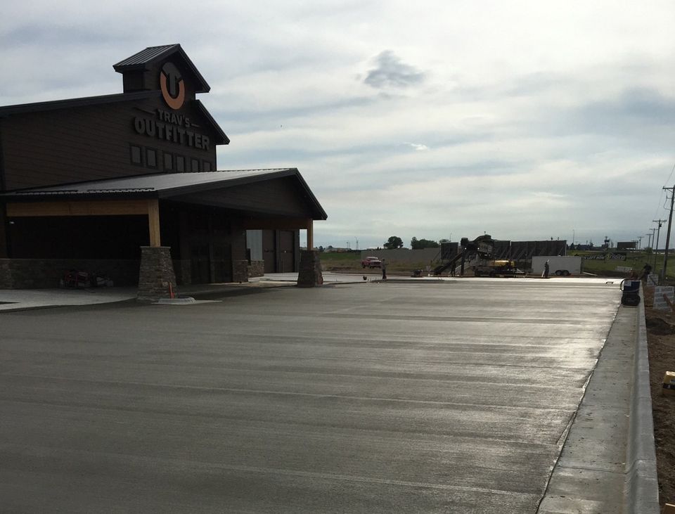 Concrete Parking Lots — Watertown, SD — B & E Concrete Concrete Parking Lots — Watertown, SD — B & E Concrete