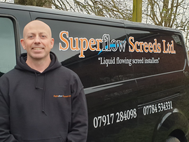 Ian, one of the Directors at Superflow Screeds